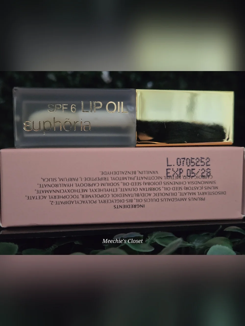 Euphoria Sunlight Lip Oil SPF 6 Salted Caramel Croissant 5ml New in Box